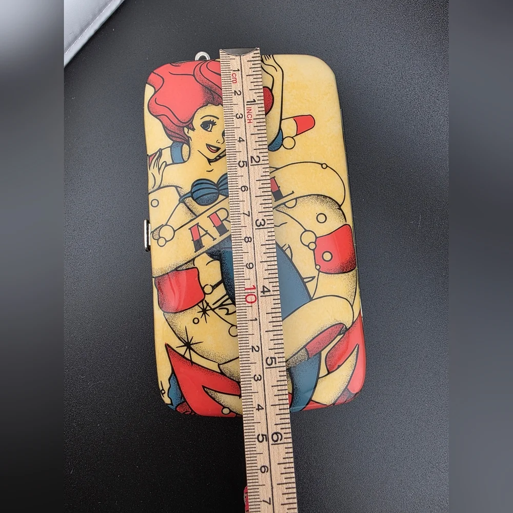 Loungefly Disney Little Mermaid Ariel Red and Yellow Snap Wallet/phone Case